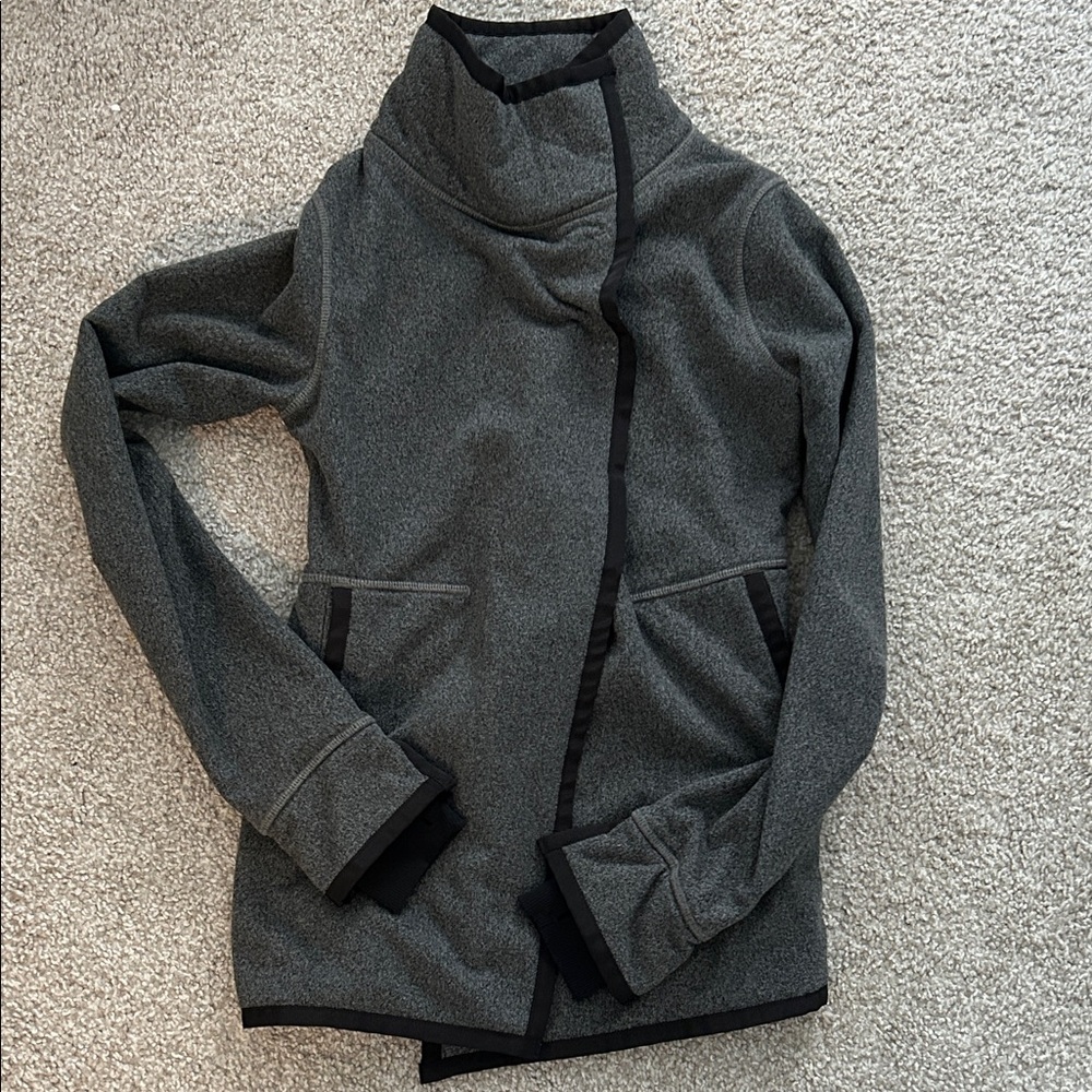 Ivivva Gray Jacket with Black Trim